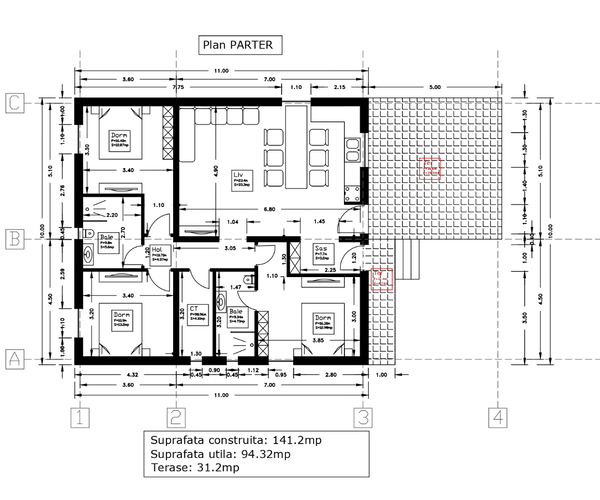 Casă – De Vânzare – Cernica – 4 – camere – Casa parter la cheie NZEB