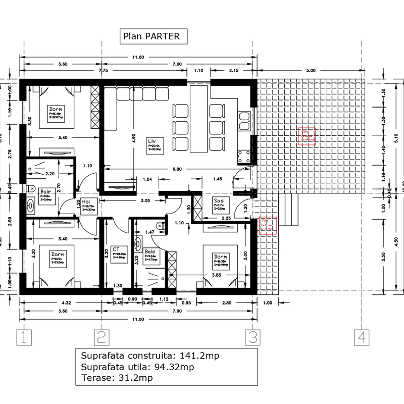 Casă – De Vânzare – Cernica – 4 – camere – Casa parter la cheie NZEB